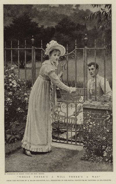 Donde hay voluntad hay un camino de Edmund Blair Leighton